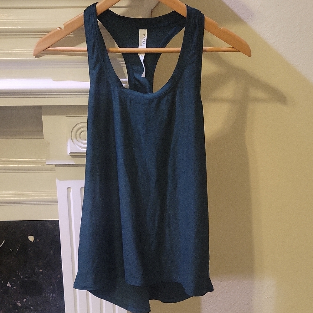 YMO Activewear Racerback Tank In Rainforest Green, Sz M